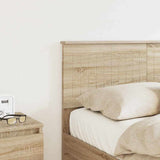 Headboard with Headboard Sonoma Oak 135 cm Engineered wood - Side View