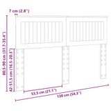 Headboard with Headboard Sonoma Oak 135 cm Engineered wood - Extra Image