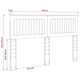 Headboard Sonoma Oak Engineered wood - Extra Image