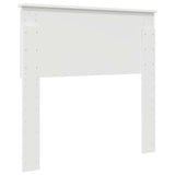 Headboard with Headboard White 90 cm Engineered wood - Rear View