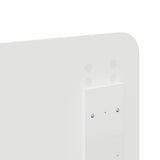 Headboard with Headboard White 180 cm Engineered wood - Low Angle