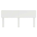 Headboard with Headboard White 180 cm Engineered wood - Top-Down View