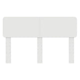 Headboard with Headboard White 150 cm Engineered wood - Top-Down View