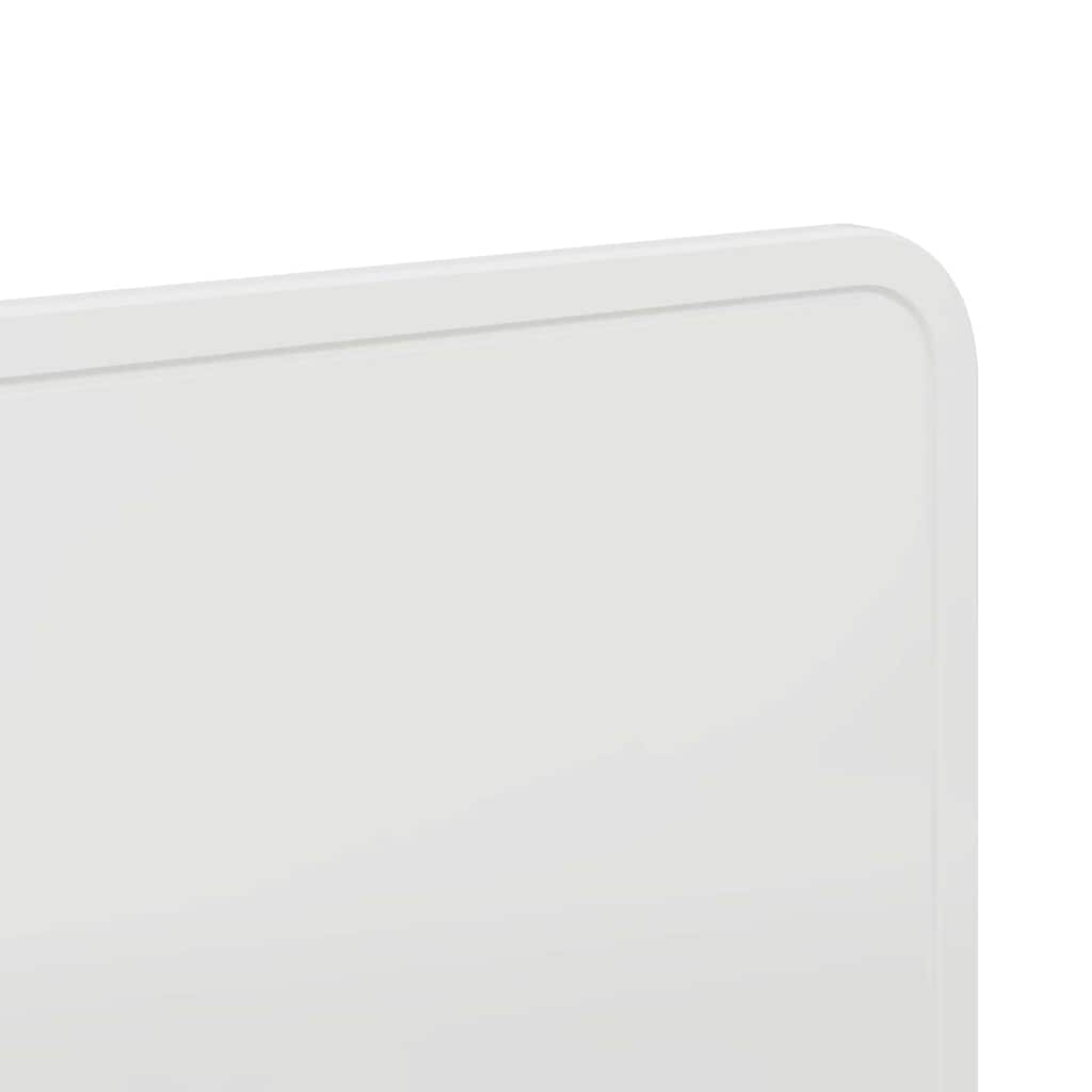 Headboard with Headboard White 135 cm Engineered wood