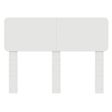 Headboard with Headboard White 135 cm Engineered wood - Top-Down View