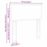 Headboard with Headboard White 90 cm Engineered wood - Extra Image