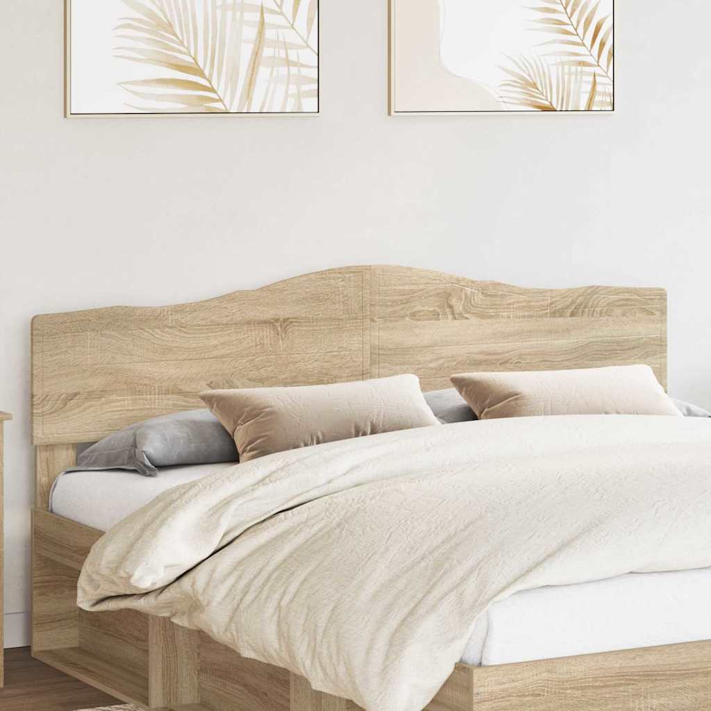 Headboard with Headboard Sonoma Oak 180 cm Engineered wood