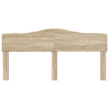 Headboard Sonoma Oak Engineered wood - Top-Down View