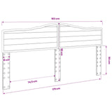 Headboard Sonoma Oak Engineered wood - Extra Image
