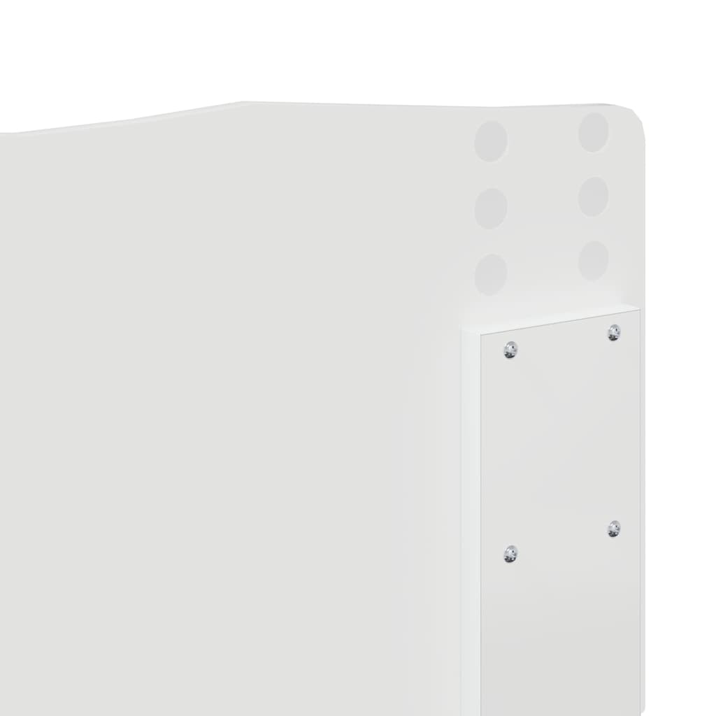 Headboard with Headboard White 150 cm Engineered wood