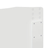 Headboard with Headboard White 150 cm Engineered wood - Low Angle