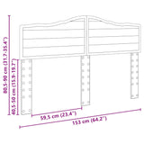 Headboard with Headboard Sonoma Oak 150 cm Engineered wood - Extra Image