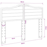 Headboard White Engineered wood - Extra Image
