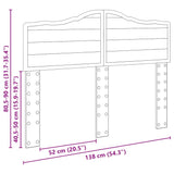 Headboard with Headboard Sonoma Oak 135 cm Engineered wood - Extra Image