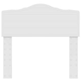 Headboard with Headboard White 90 cm Engineered wood - Top-Down View
