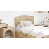 Headboard Sonoma Oak Engineered wood - Rear View