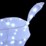 Reindeer Family 3 pcs Cold white 68 x 26 x 127 cm Fabric - Low Angle