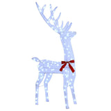 Reindeer Family 3 pcs Cold white 68 x 26 x 127 cm Fabric - Front View