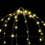 Ball 2 pcs Warm white 30 x 30 x 32 cm Metal 192 LEDs - Close-Up Angle