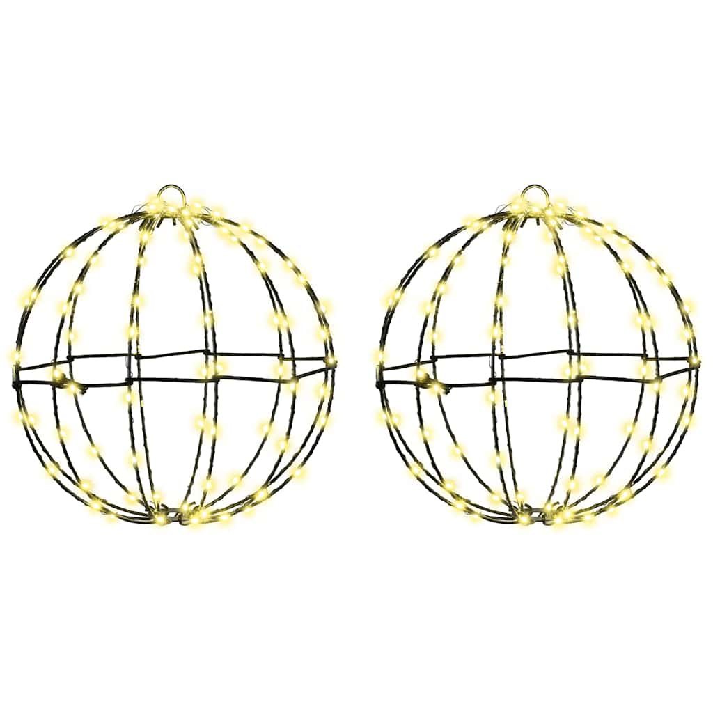 Ball 2 pcs Warm white 30 x 30 x 32 cm Metal 192 LEDs