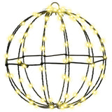 Ball 2 pcs Warm white 30 x 30 x 32 cm Metal 192 LEDs - Top-Down View