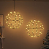 Ball 2 pcs Warm white 40 x 40 x 42 cm Metal 192 LEDs
