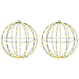 Ball 2 pcs Warm white 40 x 40 x 42 cm Metal 192 LEDs