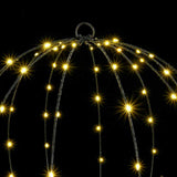 Ball 2 pcs Warm white 60 x 60 x 62 cm Metal 384 LEDs - Close-Up Angle