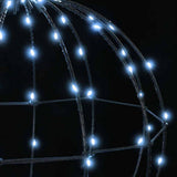 Ball 2 pcs Cold white 40 x 40 x 42 cm Metal 192 LEDs - Close-Up Angle