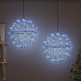 Ball 2 pcs Cold white 40 x 40 x 42 cm Metal 192 LEDs - Side View