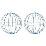 Ball 2 pcs Cold white 40 x 40 x 42 cm Metal 192 LEDs - Front View