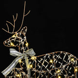 LED Reindeers 3 pcs 60 LEDs Warm White 44.5 x 18 x 66 cm PET
