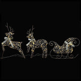 LED Reindeers 3 pcs 60 LEDs Warm White 44.5 x 18 x 66 cm PET