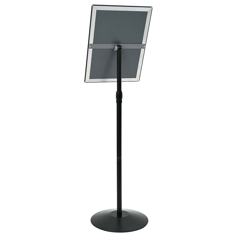 Pedestal Poster Stand A3 PVC and Steel Black