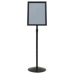 Pedestal Poster Stand A3 PVC and Steel Black