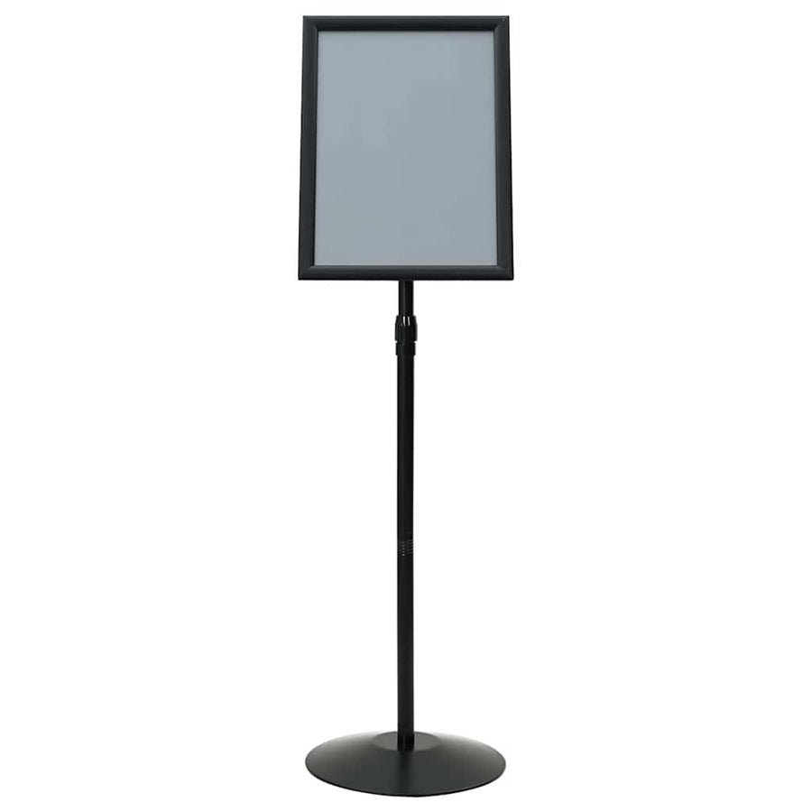 Pedestal Poster Stand A3 PVC and Steel Black