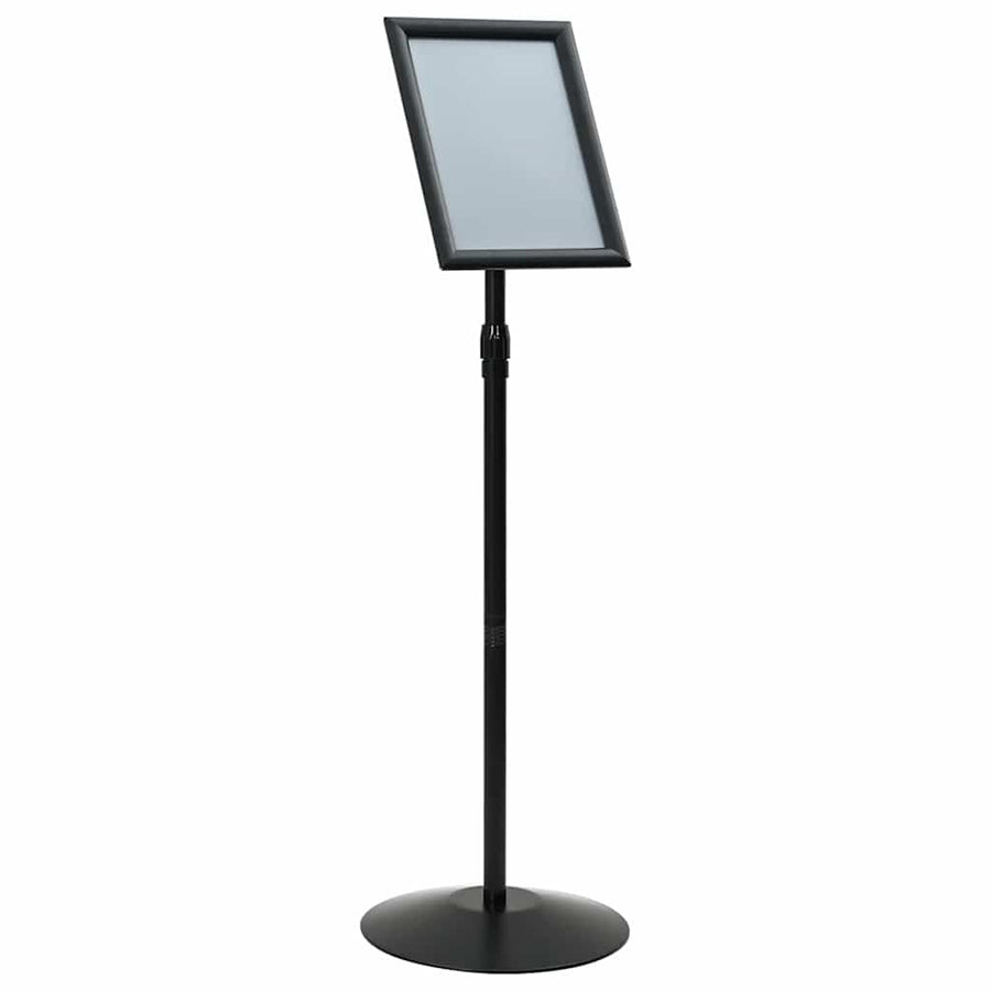 Pedestal Poster Stand A4 PVC and Steel Black