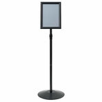 Pedestal Poster Stand A4 PVC and Steel Black