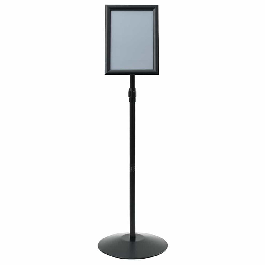Pedestal Poster Stand A4 PVC and Steel Black