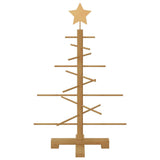 Wooden Christmas Tree with Stand Brown 75 cm Bamboo