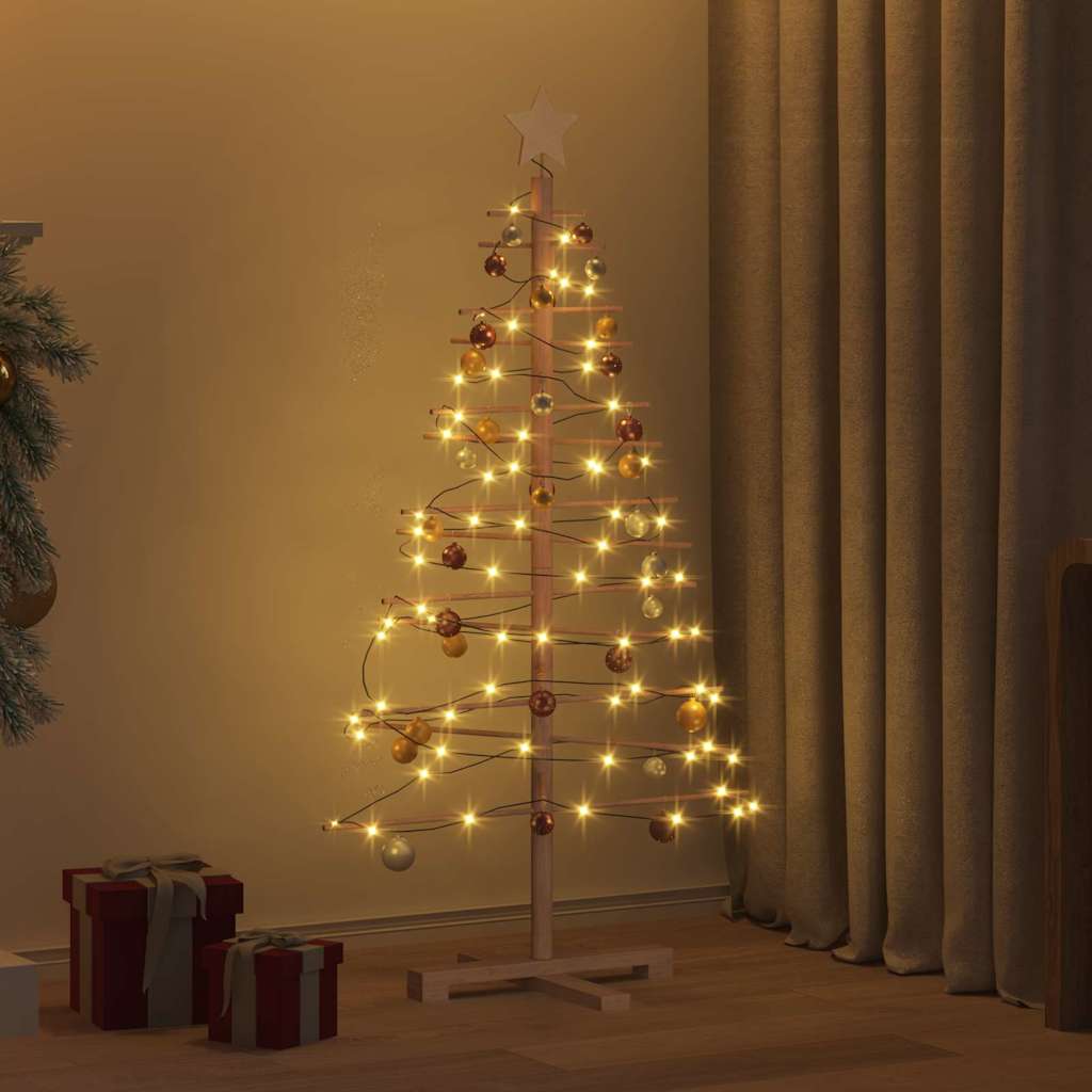 Wooden Christmas Tree Brown 125 cm Bamboo