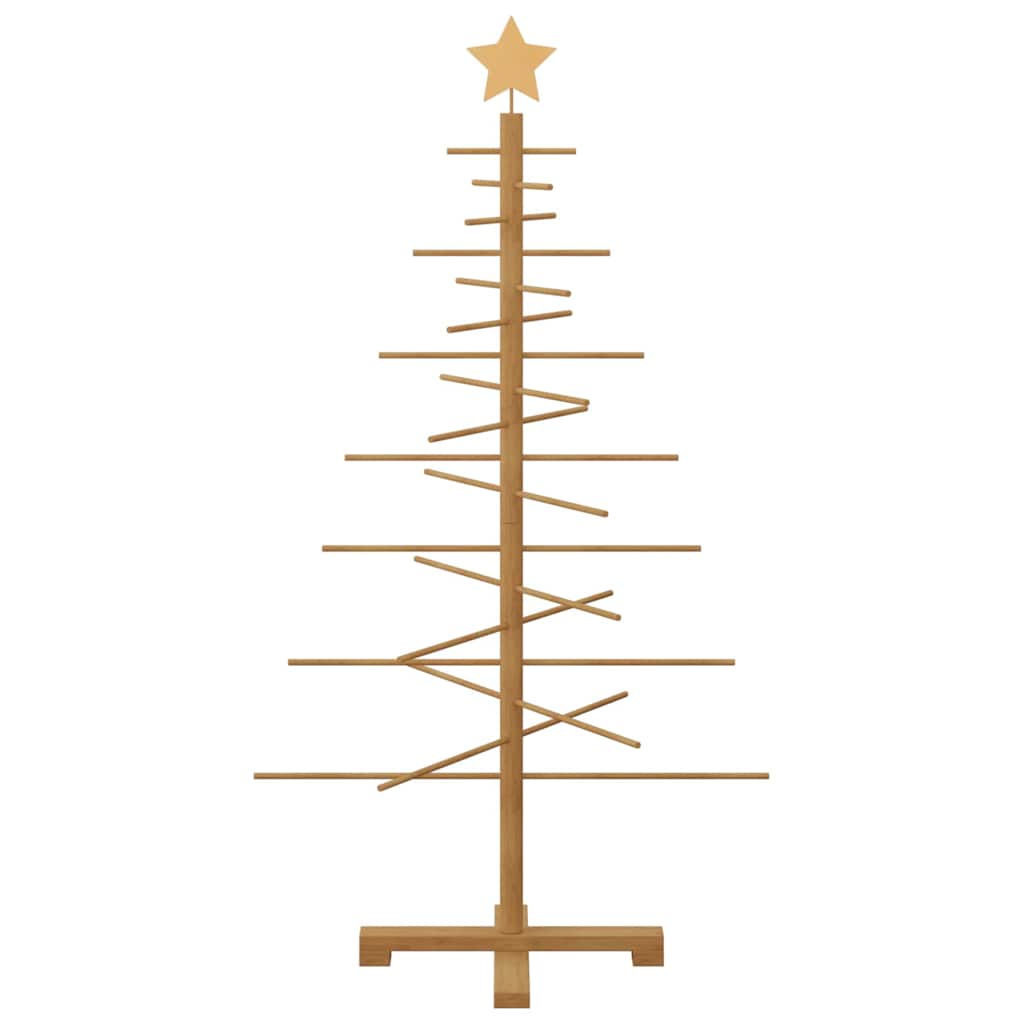 Wooden Christmas Tree Brown 125 cm Bamboo
