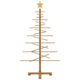 Wooden Christmas Tree Brown 125 cm Bamboo