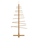 Wooden Christmas Tree with Stand Brown 125 cm Bamboo - Rear View