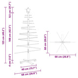 Wooden Christmas Tree Brown 125 cm Bamboo