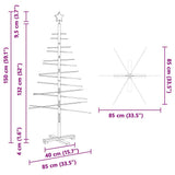 Wooden Christmas Tree with Stand Brown 150 cm Bamboo - Extra Image