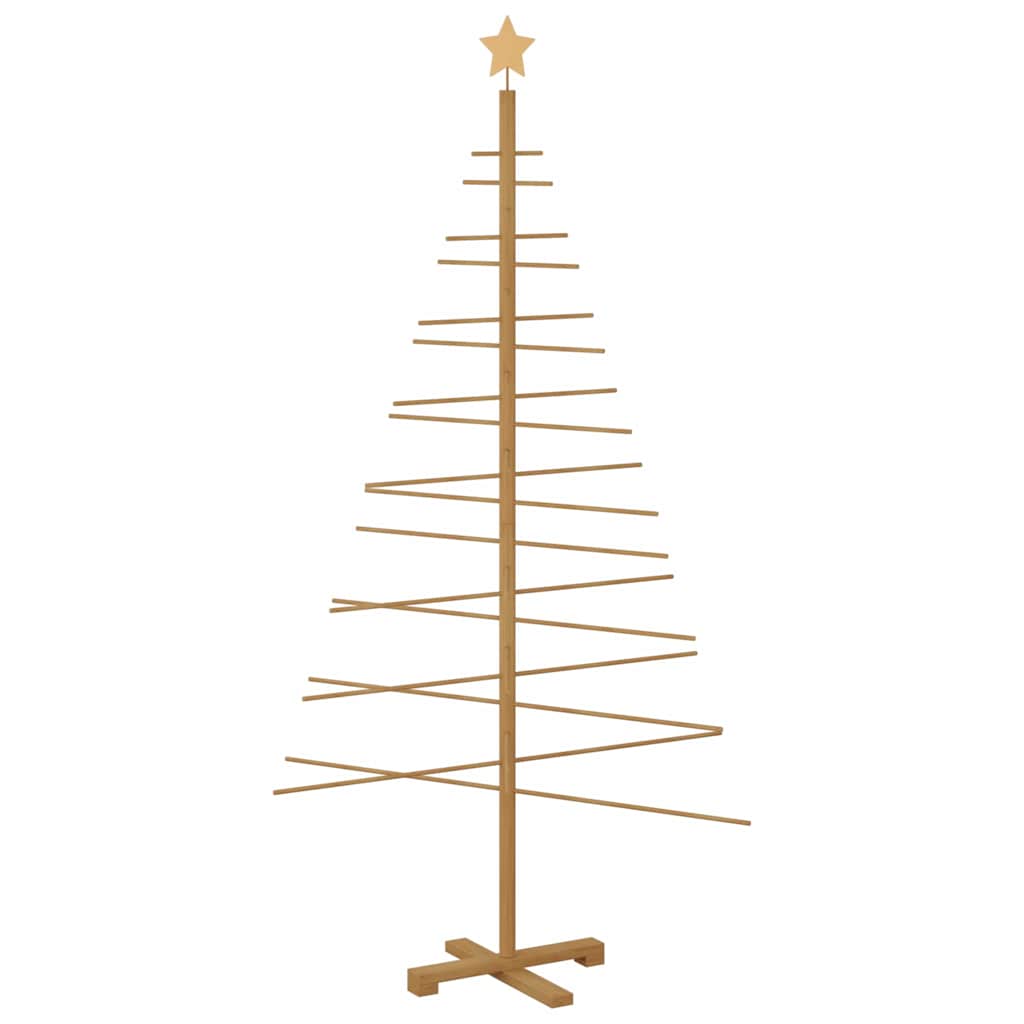 Wooden Christmas Tree with Stand Brown 180 cm Bamboo