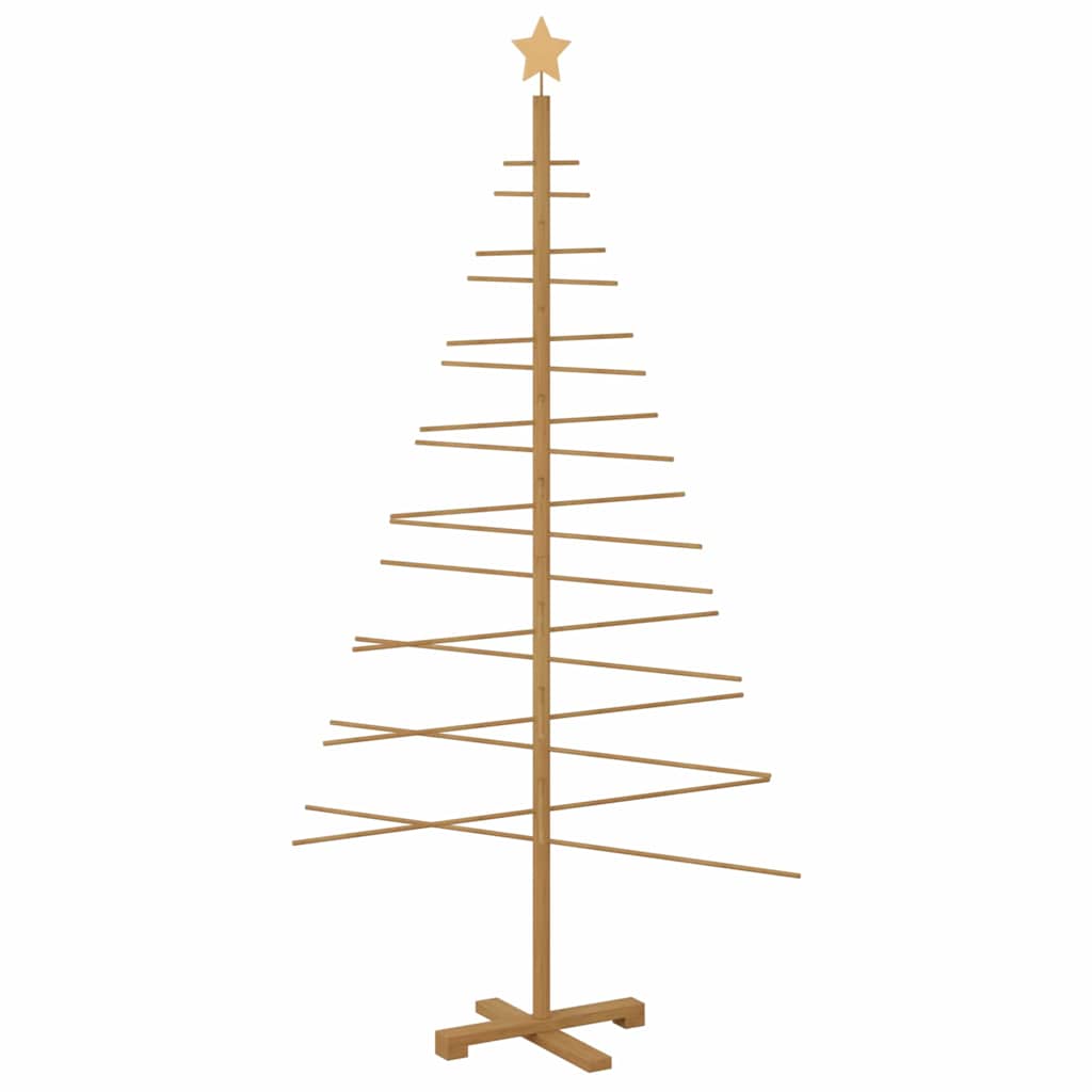 Wooden Christmas Tree with Stand Brown 180 cm Bamboo