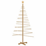Wooden Christmas Tree with Stand Brown 180 cm Bamboo - Close-Up Angle