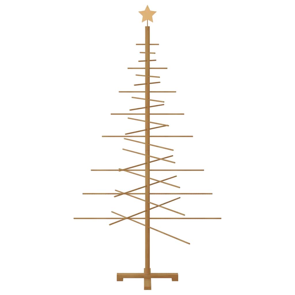 Wooden Christmas Tree with Stand Brown 180 cm Bamboo